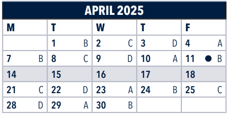 April letter days