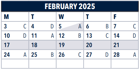 February Letter Days